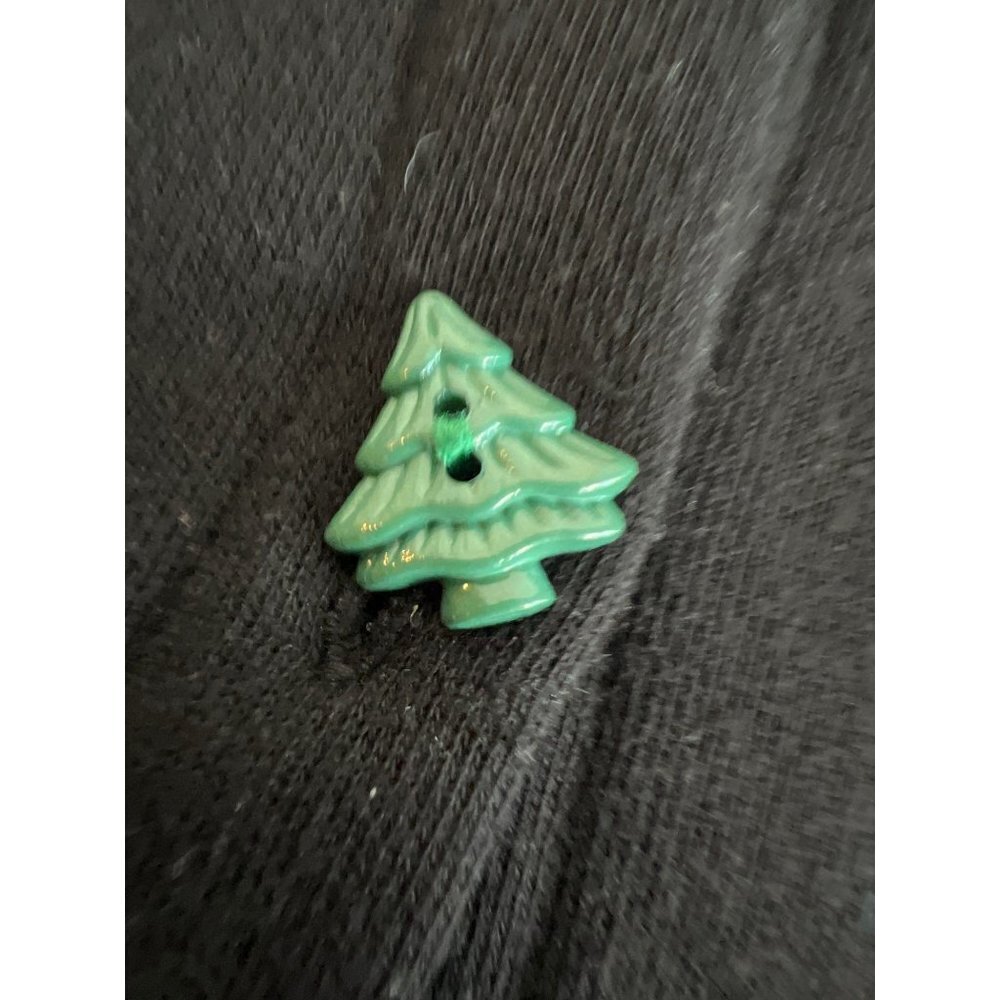 Karen Scott Christmas Vintage Button up Jacket M Santa Holidays - Picture 6 of 7